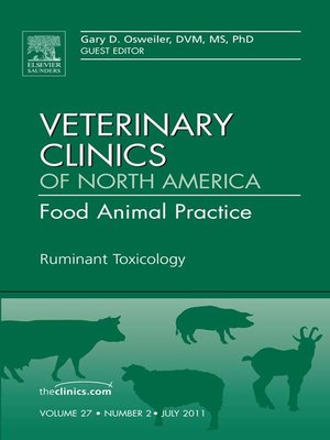 cover image of Ruminant Toxicology, an Issue of Veterinary Clinics
